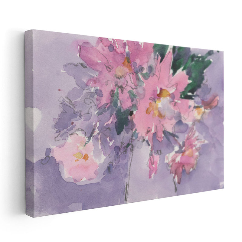 Floral occasion II - reproduction d'art sur toile, H 40 po x l 60 po