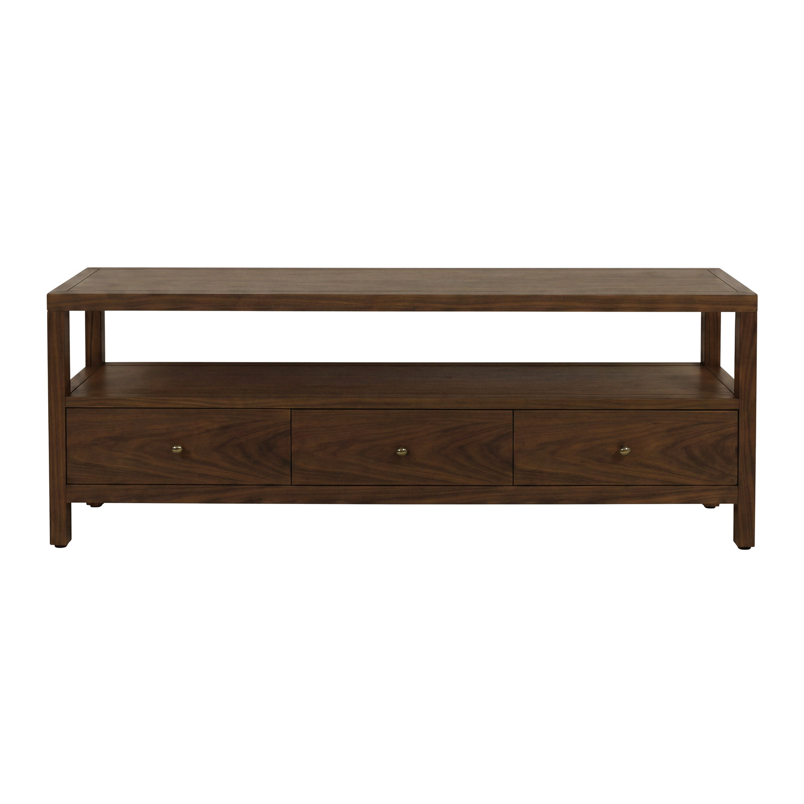 Celine 67" Acacia TV Stand, Walnut Brown