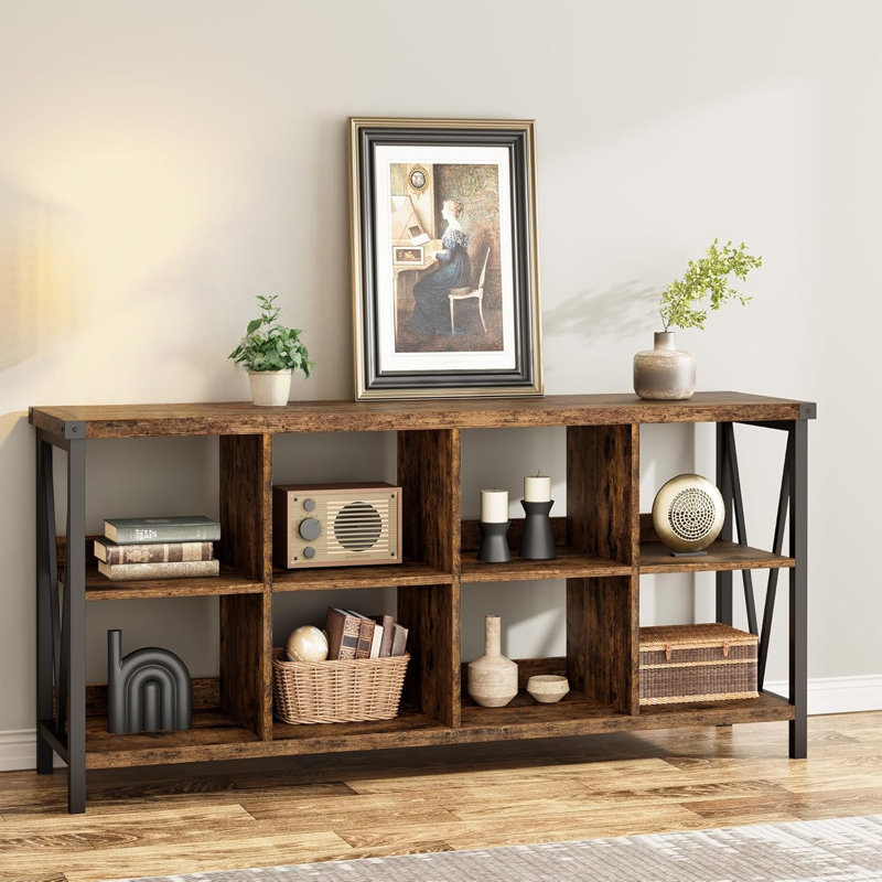 76.96cm H x 157.99cm W Metal Bookcase
