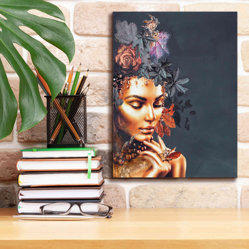 Impression sur toile Morvant Gold Couture 1 par Design Fabrikken, H 16 po x l 12 po x P 0,75 po