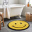 Creager Smiley Face Round Bath Mat