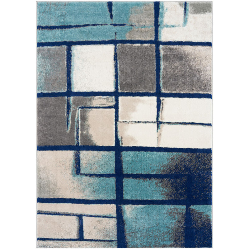 Alayyan Geometric Indoor Rug, Rectangle 8' x 10'