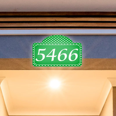 Plaque d'adresse sur 1 ligne