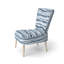 Chaise d'appoint rayée - Chaise d'appoint bleue et blanche Calm Tides-482099014
