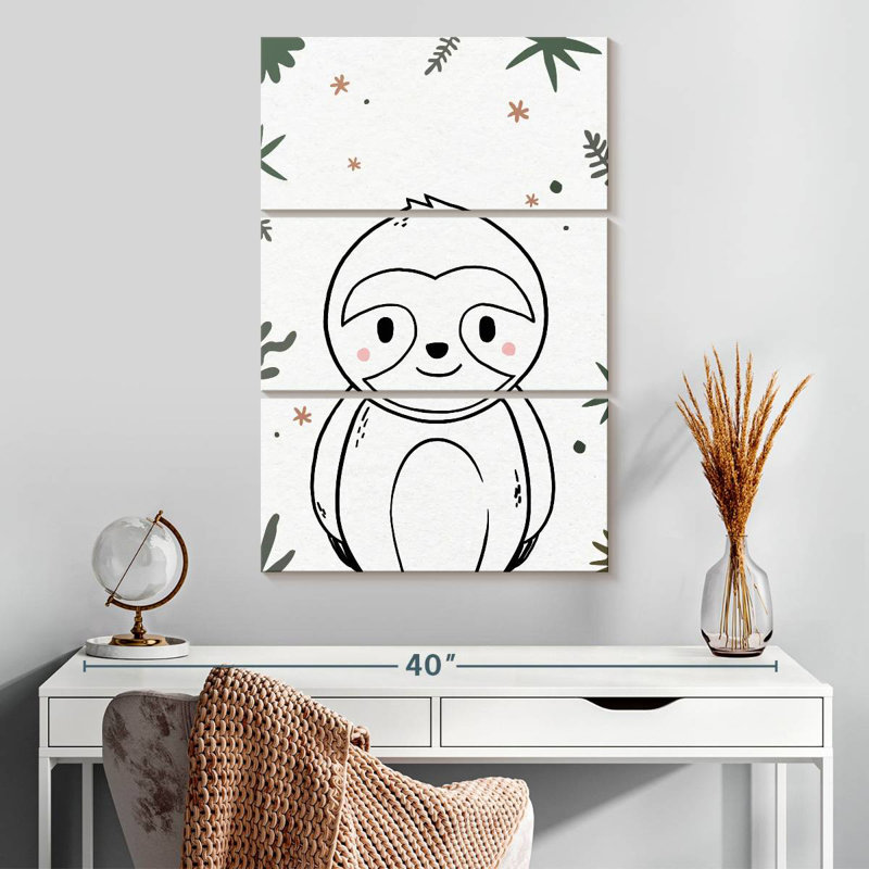 Paresseux pour chambre de bébé Ashelle, H 32 po x l 20 po