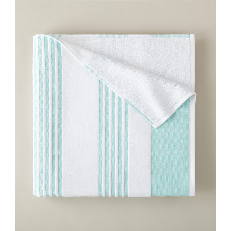 AEGEAN STRIPE BEACH TOWEL, AQUA