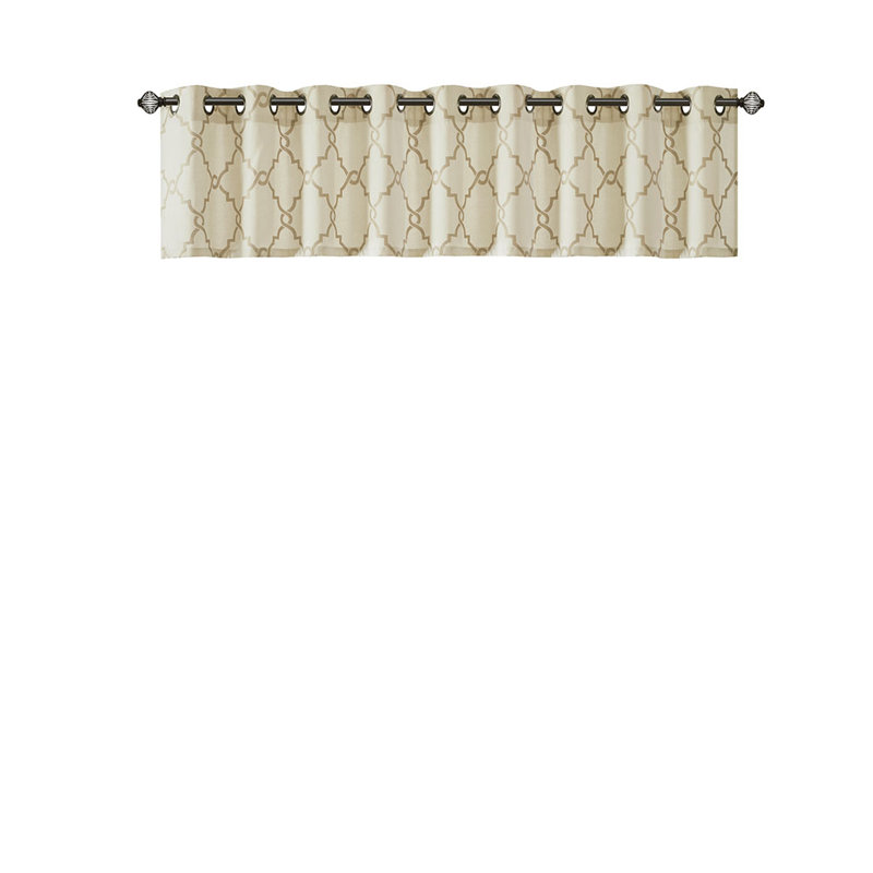 Cantonnière avec œillets Gracie Mills Ondine, Beige clair