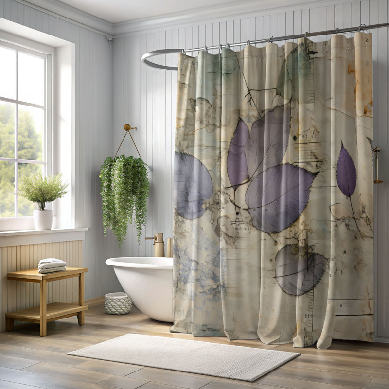 Old Botanics - Premium Shower Curtain, 74"H x 71"W