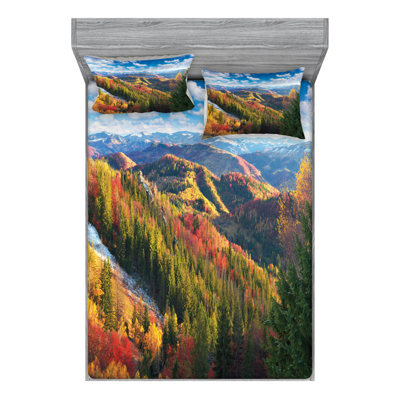 Microfiber Fitted Sheet, Full Fitted Sheet with 2 Pillowcases