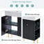 Meuble-lavabo noir 21,6 po