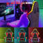 Reclining Gaming Chair with LED Lights and Headrest-1284024106
