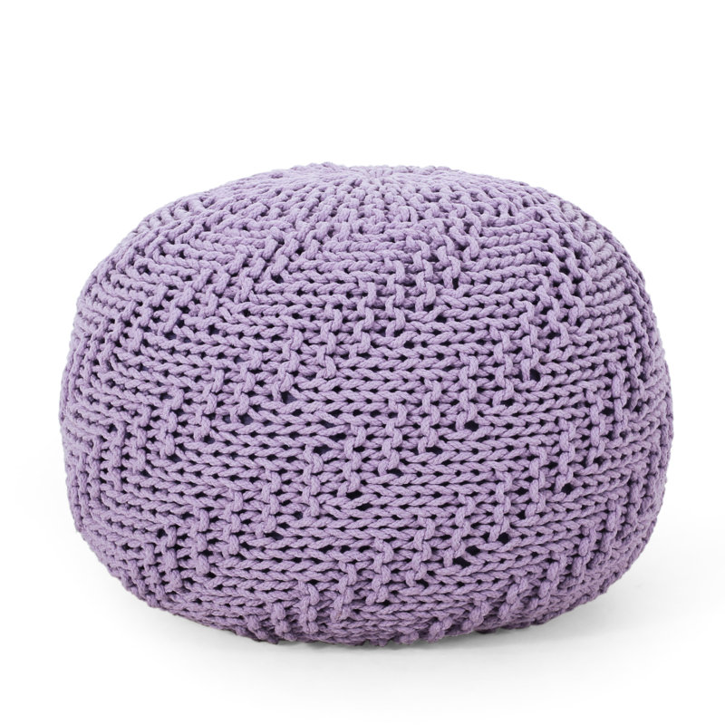 Pouf doux en coton lavande - ou coussin de sol capacité de poids de 200 lb
