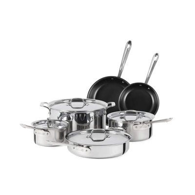 Batterie de cuisine antiadhésive 3 plis All-Clad D3 Pro, 10 pièces