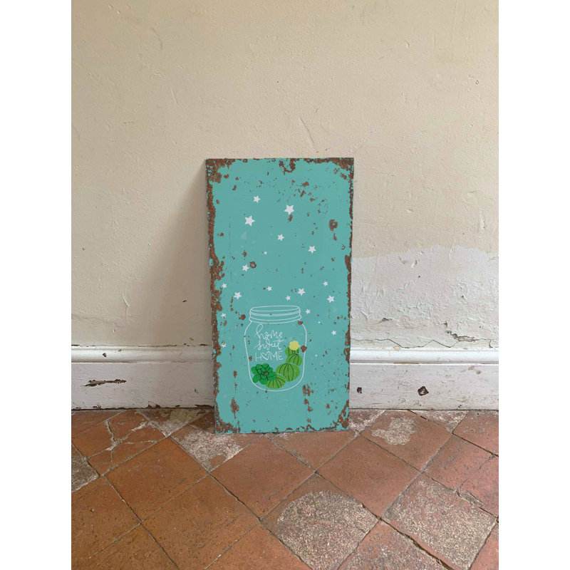 Plants & Flowers Wall Decor on Metal, 60cm H x 30cm W