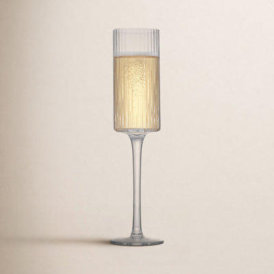 Elle Ribbed Champagne Flute