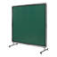 Welding Screen with Frame, 6' Welding Curtain Screen, Flame-Resistant Vinyl Welding Protection Screen on 4 Swivel Wheels (2 Lockable), Moveable & Professional for Workshop/Industrial-94333159-94333152
