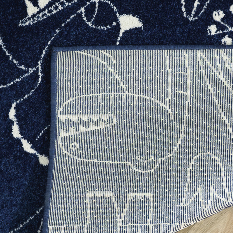 Tapis bleu marine Osgood, Rectangle 3 pi 11 po x 5 pi 7 po, Marine