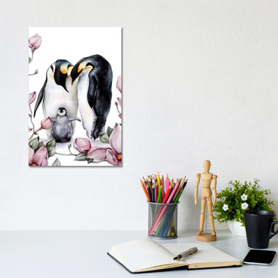 Penguins 1 Piece Wrapped Canvas Painting