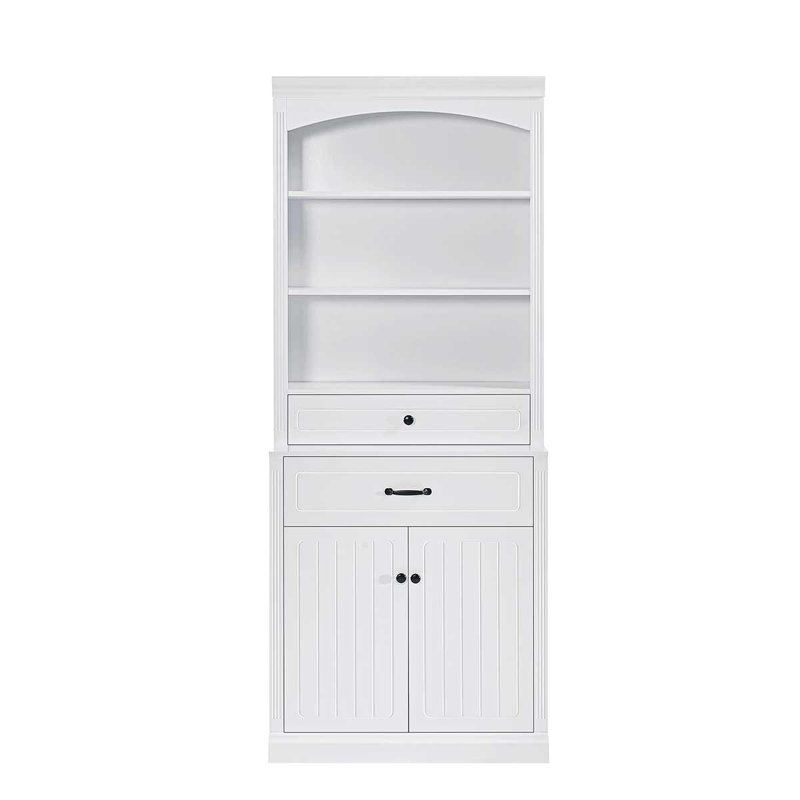 Grande armoire de rangement autoportante avec portes et tiroirs