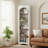 71.6" Tall Farmhouse Bookshelf, 5-Tier Narrow Bookcase, Compact Corner Bookcase With Adjustable Shelves For Living Room, Home Office, White-880626252