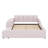 Upholstered Grounded Bed, Mother & Child Bed With Bedside Desk And Little Round Stool-867775452-867775453