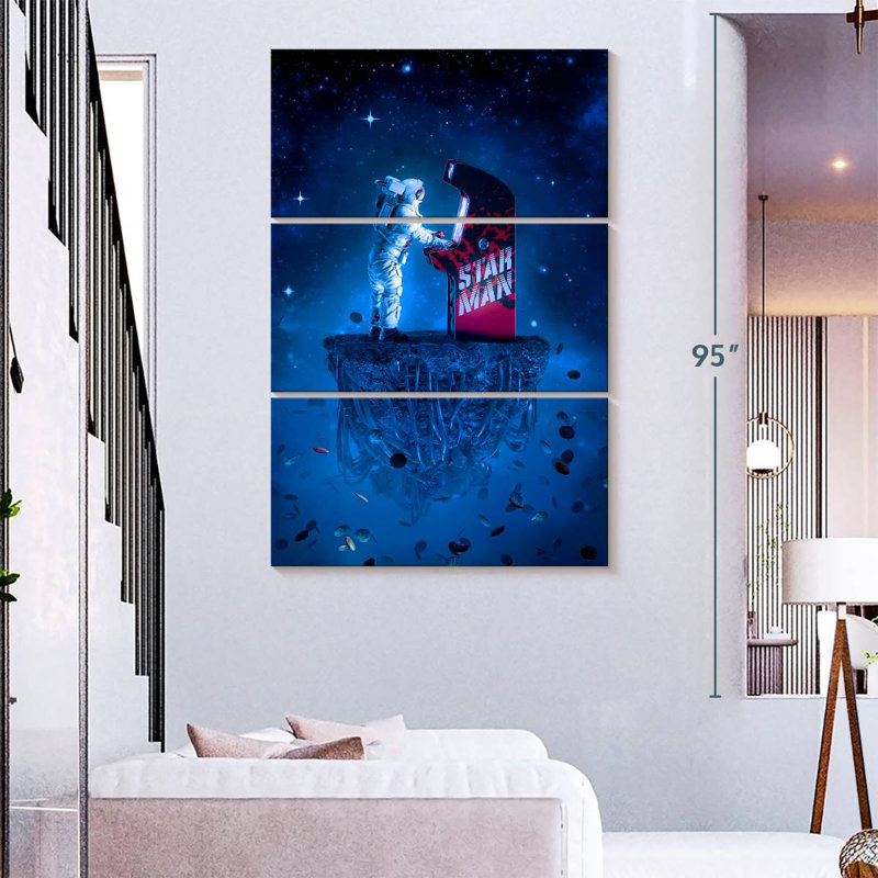 Kelan Arcade Gamer Astronaut, H 38 po x l 24 po