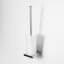 Edition K Toilet Brush Holder - Wall Mount - 16" Brass/Glass/Polished Chrome