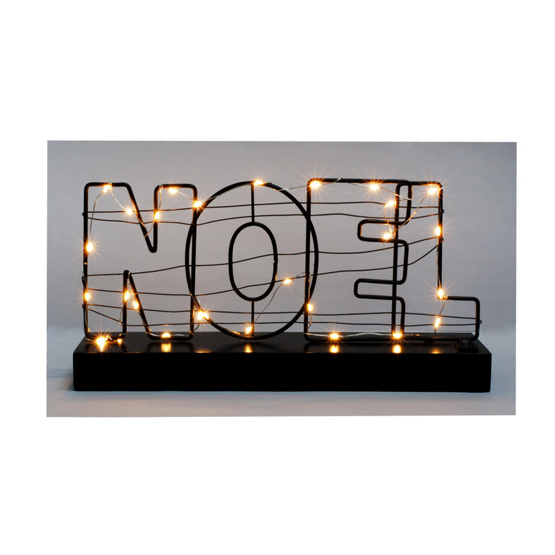Enseigne noel avec lumières del