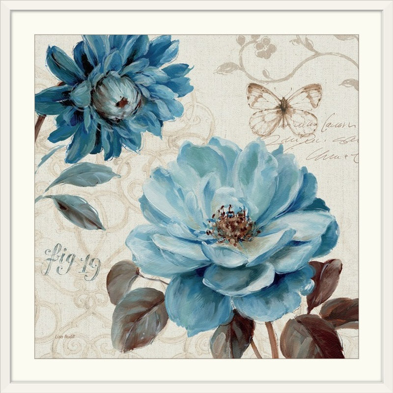« iii » par lisa audit, impression A Blue Note, Cadre blanc, H 32 po x l 32 po x P 1 po