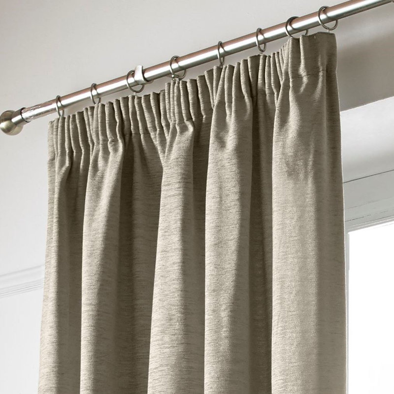 Juanita Semi Sheer Curtain, Cream, 167 W x 182 D cm