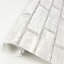 District Brick White Self Adhesive Wallpaper