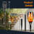 12LED Solar Tiki Torches with Flickering Flame, Auto On/Off,Yellow-104339036