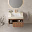 Meuble-lavabo mural simple 30 po avec lavabo-449464749