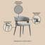 Chaise de salle à manger rembourrée Luce-534766996