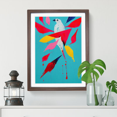 Painted Bird No.1 Abstract - Framed Print