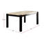 Transitional Dark Walnut Dining Table W Genuine Marble Top Ivory 1Pc Rectangle Table Kitchen Dining Room Furniture