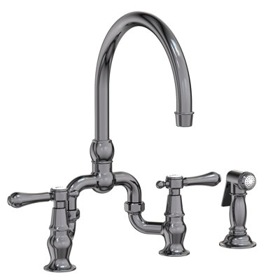 Chesterfield Kitchen Bridge Faucet with Side Spray