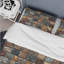 Ensemble de housse de couette moderne Brown Mosaic Tiles III-109156683