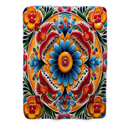 Céramique colorée - couverture sherpa de qualité supérieure 1 pièce
