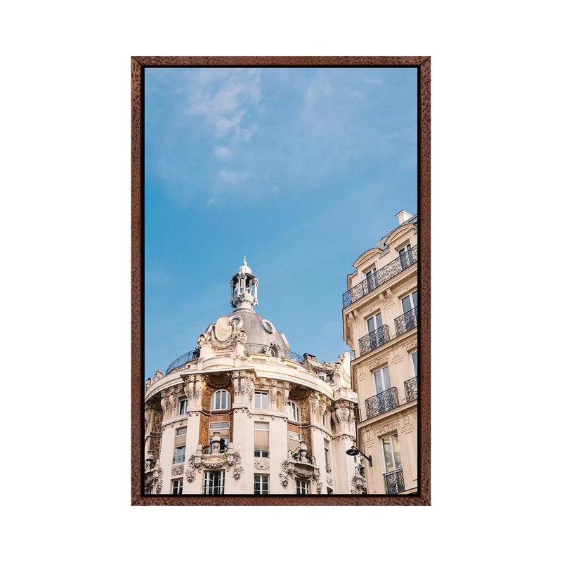 Paris Architecture III by Bethany Young - Print on Canvas, Classic Brown Wood Framed, 101.6cm H x 66.04cm W x 3.81cm D