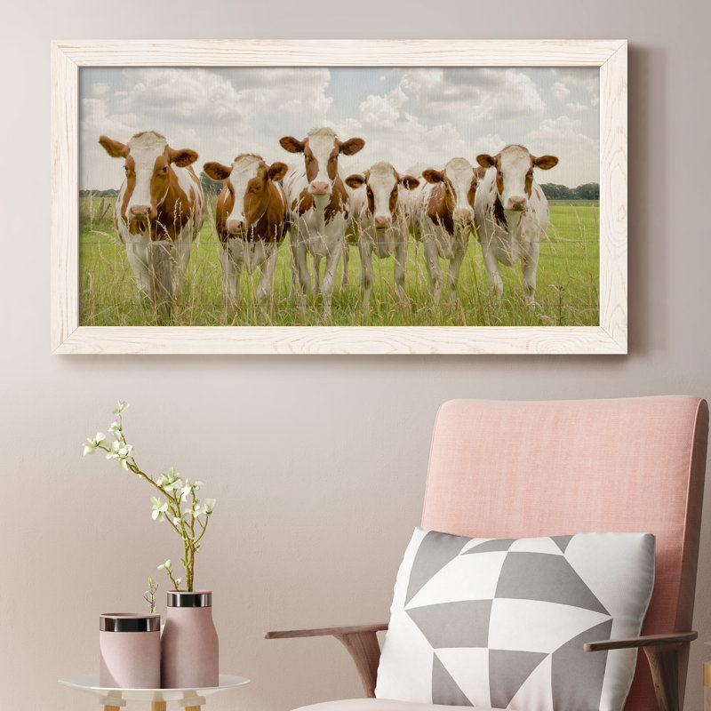 The F-Side - Peinture sur toile encadrée, Blanc
