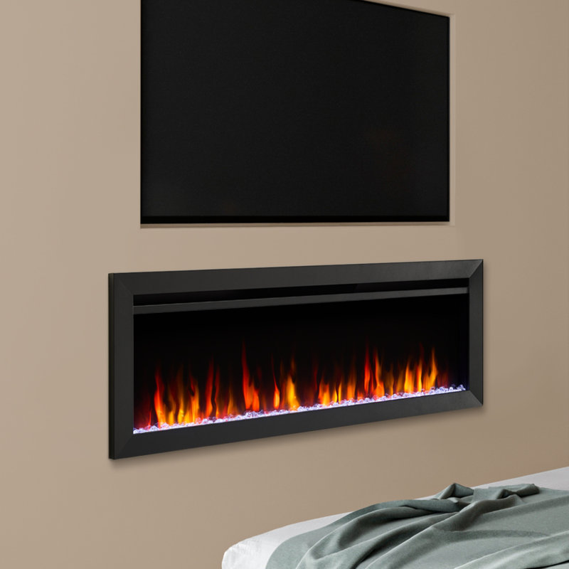 SimpliFire 50-in Allusion Slim Linear Electric Fireplace SF-ALLS50, 18.25" H x 50" W x 5.06" D