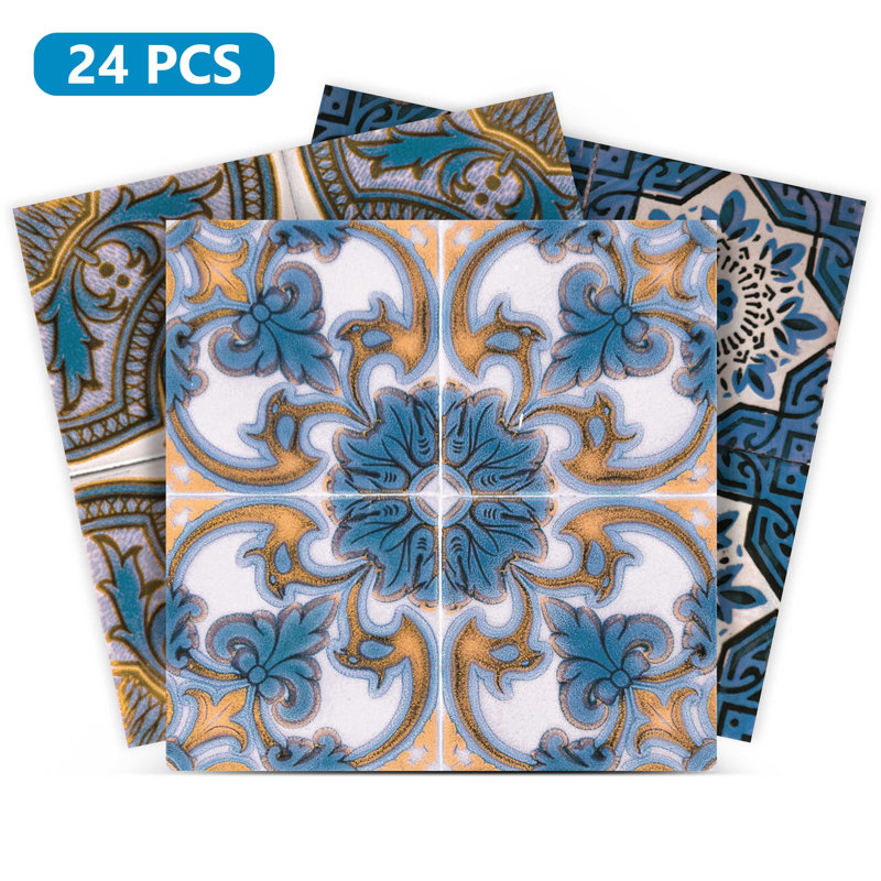 Carreau de vinyle autocollant en vinyle, L 5 po x l 5 po