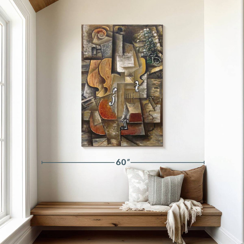 Avery Violin And Grapes, 45" H x 30" W