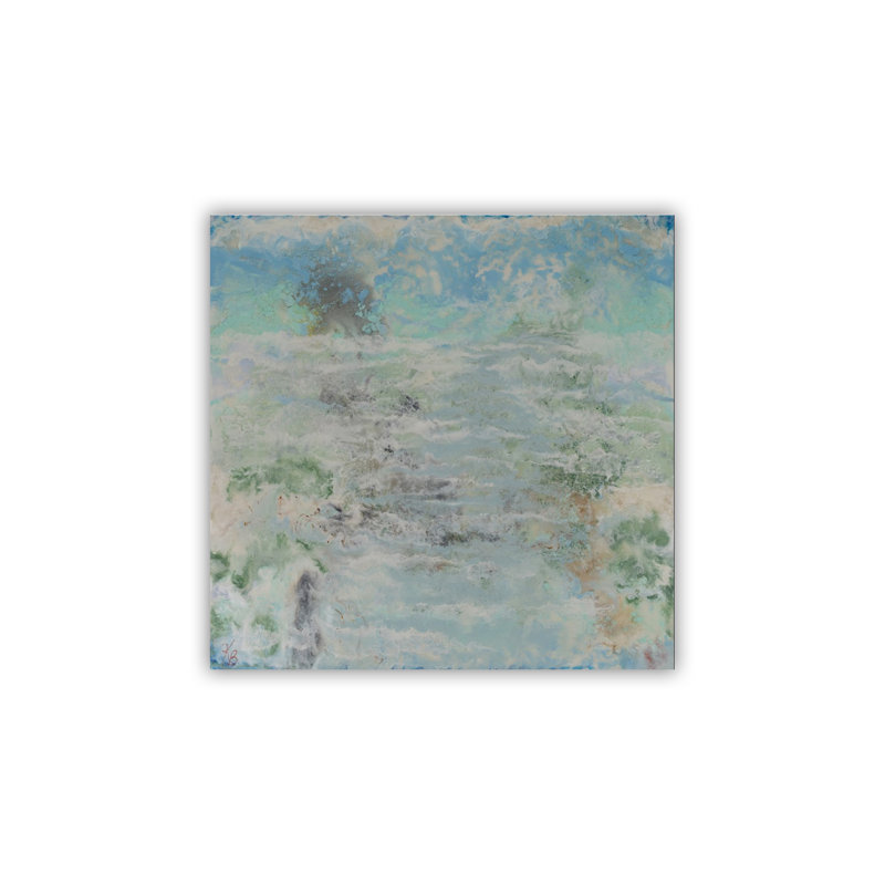Abstract "Tides of Color" Canvas Wall Art By , 12" H x 12" W, Wrapped Canvas