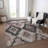 Machine Washable Indoor/Outdoor Xhevrie Taupe Rug-1113574967