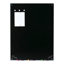 Panneau de verre magnétique mural noir-20368068