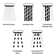 Adjustable Extension Bar with 5-Function Rainfall Shower Head and Panda Hand Shower