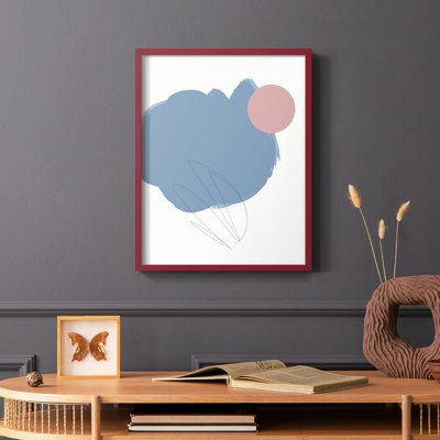 «Elementary Abstract II», reproduction encadrée - bois massif