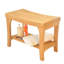 Spateak Grade-A Teak Wood Melbourne Shower Seat 24" Outdoor Patio Stool Bench